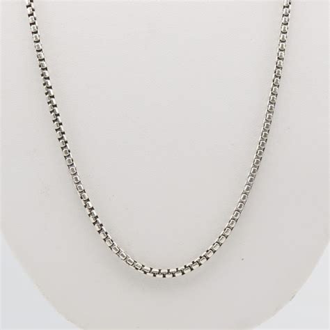 david yurman box chain necklace precious metal without stones|David Yurman monogram necklaces.